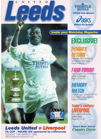 Match programme